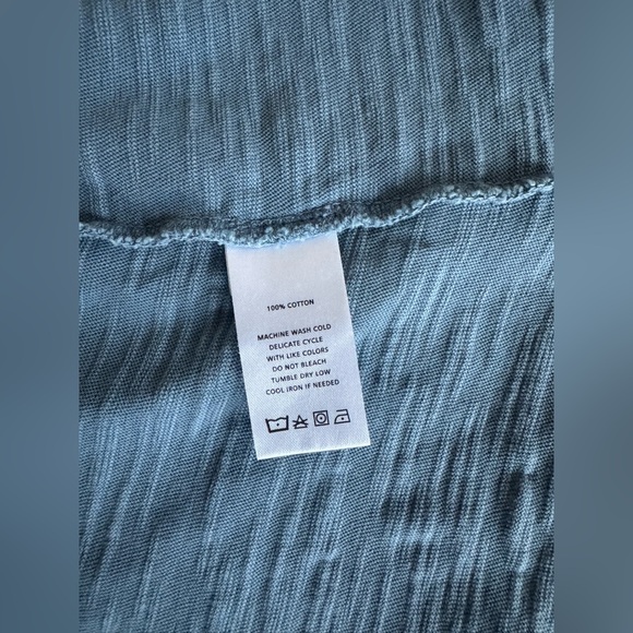 lilla p versatility scoop neck dress blue cotton size M long sleeve - Picture 6 of 6